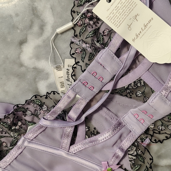 For Love And Lemons Lavender Lace Bralette - Picture 8 of 9